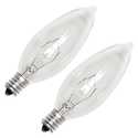 15-Watt Clear B10 Incandescent Light Bulbs, 2-Pack 