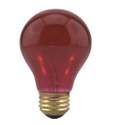 25-Watt Red A19 Incandescent Transparent Light Bulb