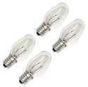4-Watt Clear C7 Night Light Bulbs, 4-Pack