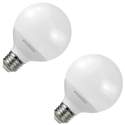 5-1/2-Watt Frosted G25 LED Globe Light Bulb, 2-Pack 