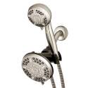 Brushed Nickel Dual Shower System With Powerpulse Massage