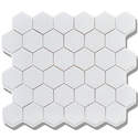 2-Inch X 2-Inch White Hexagon Mosaic Tile