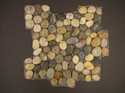 12-Inch X 12-Inch Multi-Colored Pebble Mosaic Tile