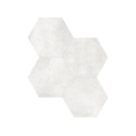 7-Inch x 8-Inch Ivory Hexagon Porcelain Tile