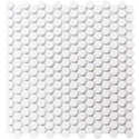 12-Inch X 12-Inch Glossy White Penny Round Mosaic Tile
