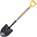 Forged Round Point Shovel With Comfort Step And D-Grip On Hardwood Handle