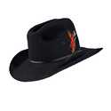 Medium Black Felt Old West Hat