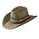 Small Brown Rush Cattleman Hat