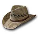 Large Brown Rush Outback Hat