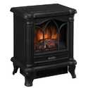 Black Freestanding Electric Stove With Heater