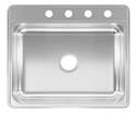 25 x 22 x 6-Inch Top Mount/Drop-In Single Bowl Stainless Steel Kitchen Sink 
