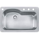 Kinetic Single-Bowl Stainless Steel Kitchen Sink