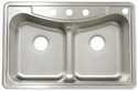 Stainless Steel Double Bowl Topmount Kitchen Sink