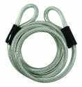 6-Foot X 5/16-Inch Vinyl Coated Coiled Cable With Loop Ends
