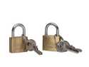 3/4-Inch Solid Brass Keyed Alike Padlock 2-Pack