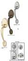 Handle Set Satin Nickel