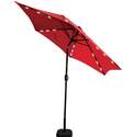 9-Foot Red LED Patio Umbrella