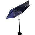 9-Foot Light Blue LED Patio Umbrella