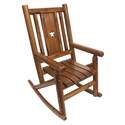 Amber-Log Outdoor Rocker With Star