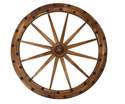 36-Inch Charred Deluxe Wagon Wheel