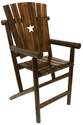 Char-Log Star Bar Arm Chair