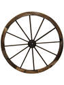 36-Inch Charred Wagon Wheel