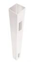 5 X 5 X 84-Inch White Vinyl Classic Picket Fence End/Gate Post
