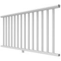 36-Inch X 6-Foot White Vinyl TItan Pro Rail Stair Rail Kit