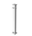 3-3/4 x 3-3/4-Inch X 3-Foot White Fence Corner Post Assembly For 36-Inch Railing