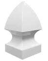 5 X 5-Inch White Vinyl Gothic Post Top