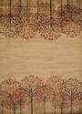 7-Foot 10-Inch X 10-Foot 6-Inch Affinity Collection Natural Tree Blossom Area Rug
