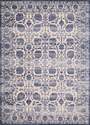 5-Foot 3-Inch X 7-Foot 2-Inch Dais Blue & Ivory Area Rug 