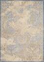 5-Foot 3-Inch X 7-Foot 2-Inch Faded Grace Light Blue Area Rug 