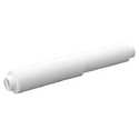White Plastic Donner® Toilet Paper Holder Roller