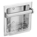Donner Chrome Recessed Soap Holder and Utility Bar