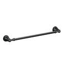 Wall-Mount 18 in. Single Towel Bar - Matte Black, Banbury Collection