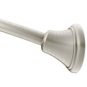 57-60 in. Adjustable Shower Rod, Curved - Brushed Nickel