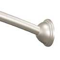 Brushed Nickel Adjustable Length Curved Shower Rod