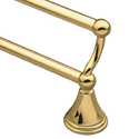 24-Inch Preston Polished Brass Double Towel Bar