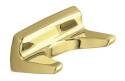 Contemporary Polished Brass Robe Hook