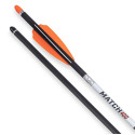 Tenpoint 20-Inch Orange Match 400 Carbon Arrows With Alpha Nock 6-Pack