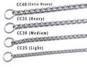 3.0mm X 16-Inch Silver Medium Training Choke Chain