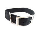 1-Inch X 16-Inch Black Nylon Double Layer Dog Collar