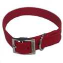 3/4-Inch X 14-Inch Red Nylon Single Layer Dog Collar