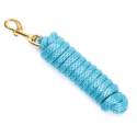 10-Foot Turquoise Poly Lead Rope With Brass Bolt Snap