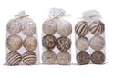 Natural Color Assorted Ball Decor, 6-Pack