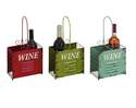 8 x 15-Inch Metal Wine Holder, Assorted Colors