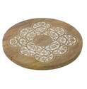 14-Inch Wooden Lazy Susan Cake Stand