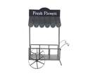 32 X 44-Inch Black Metal Indoor Outdoor Flower Cart Plant Stand