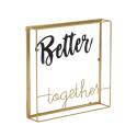 10 x 10-Inch Better Together Metal Wall Sign